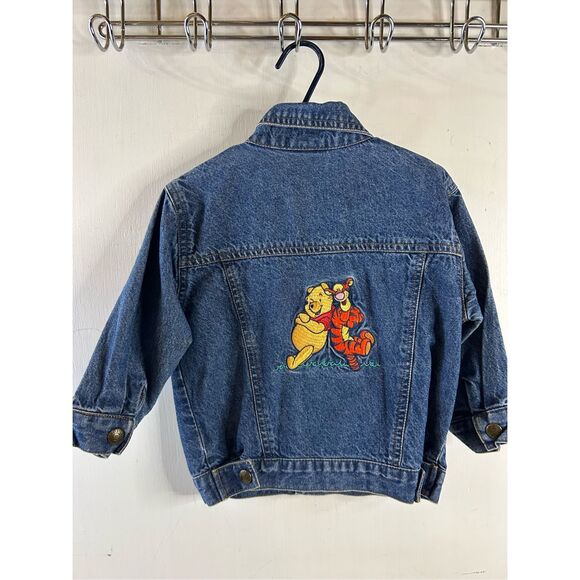 Disney Pooh & Tigger Jean jacket snaps patches 24m - Picture 6 of 8